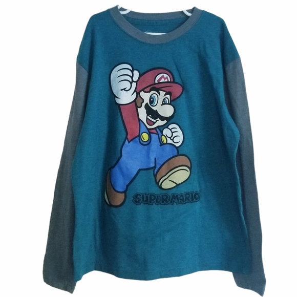 Nintendo Shirts & Tops Super Mario Long Sleeve Tshirt Poshmark